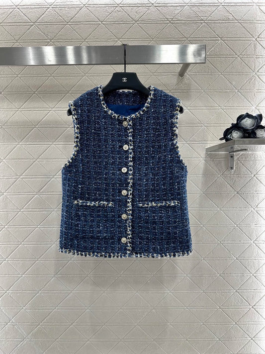 C 25fw Woven Tweed Vest