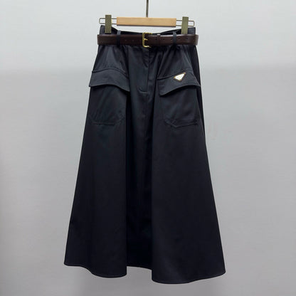 p 25 New Workwear Halter Skirt（black 、khaki）