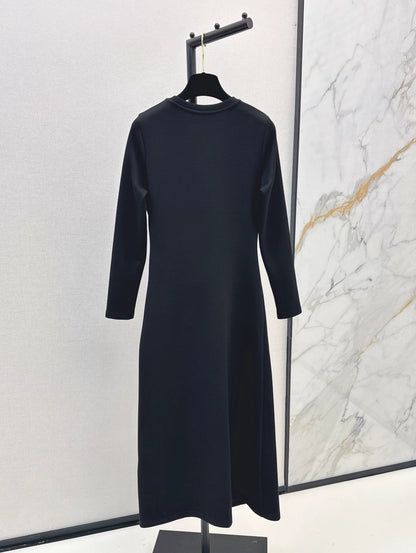 LOR 25fw Long waist-cinching dress