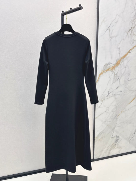 LOR 25fw Long waist-cinching dress