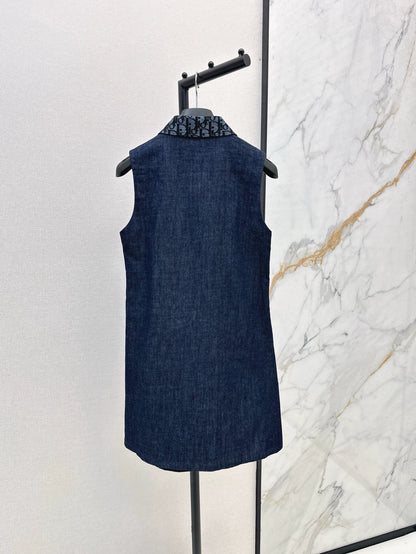 D 25 Spring/Summer Latest Lapel Sleeveless Dresses
