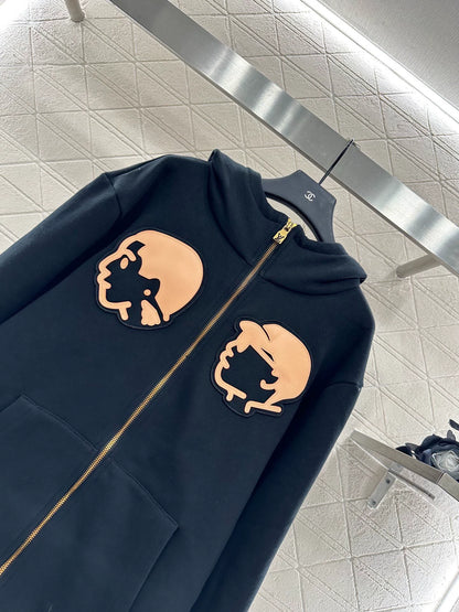 L 25 Hooded Zip-Up Sweatshirt Jacket