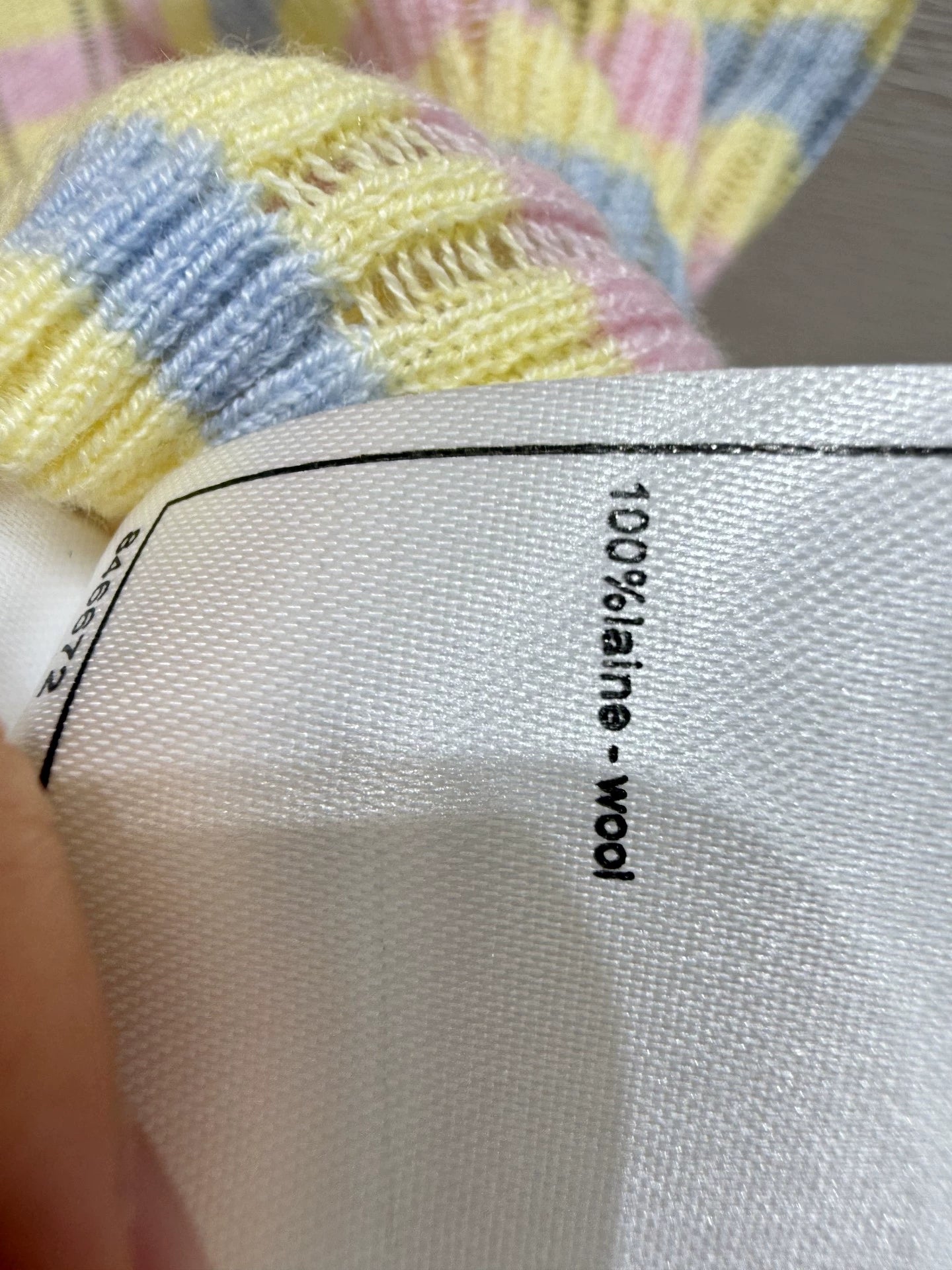 C 25 new color clashing striped round neck short sleeve knitting