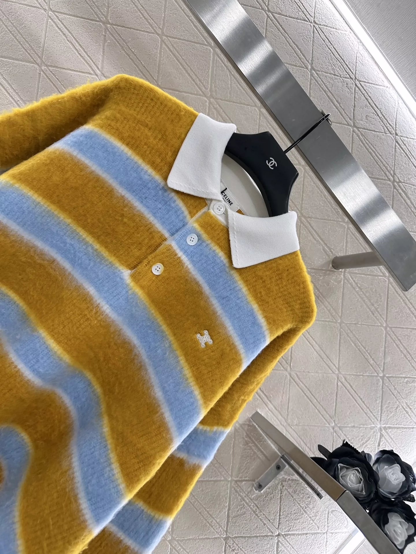 Ce 25 New Striped Polo Sweater