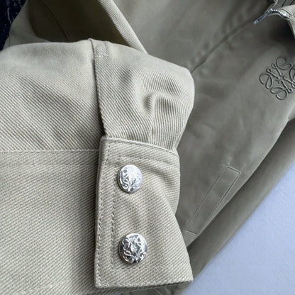 LO 25 Popular denim suit with embroidered letters
