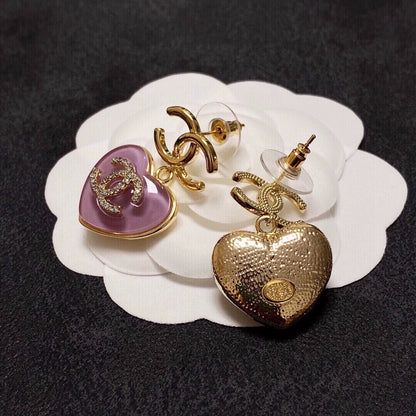 C 25 Amethyst Love Earrings