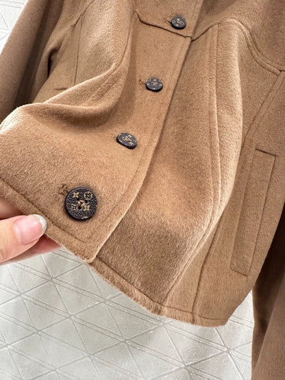 L 25 lapel woolen coat