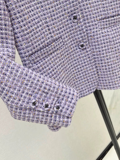 25 Le dernier manteau à carreaux tissé sur mesure au début du printemps 
