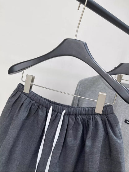M 25 Gray Gingham Puffy Skirt