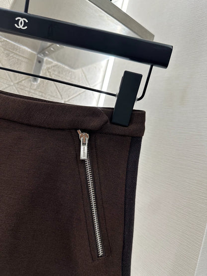 M 25 High-waisted zippered miniskirt