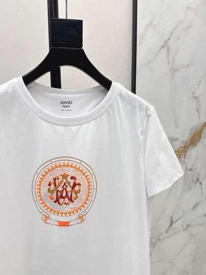 H 25 Spring/Summer New Paris Series Short Sleeve T-Shirt