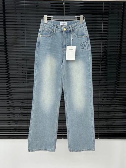 C 25 New Arrivals Straight-leg Pants High Waist Straight-leg Style