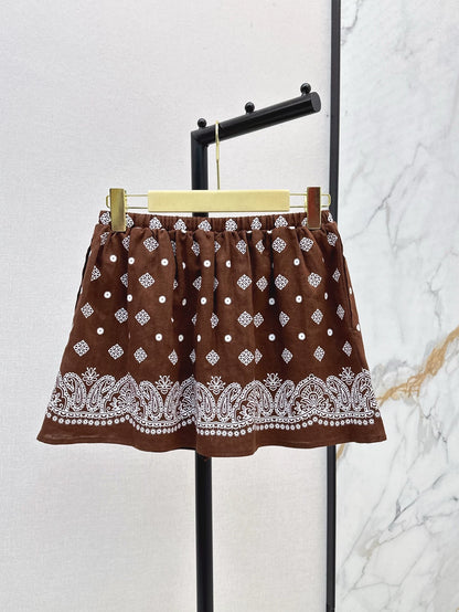 M 25 spring and summer new suit loose short-sleeved shirt + half skirt