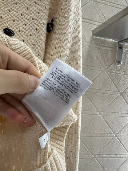 Va 25 Lapel knitted cardigan