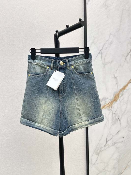 BA 25 Spring/Summer New Denim Rolled-Up Shorts