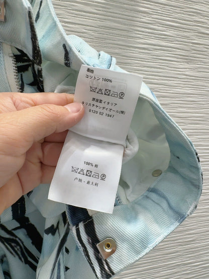 D 25 New Ink Painting Print Jeans