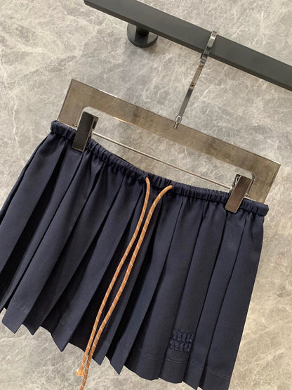 M 24 Spring and Summer New Products Hemp Rope Pleated Short Skirt