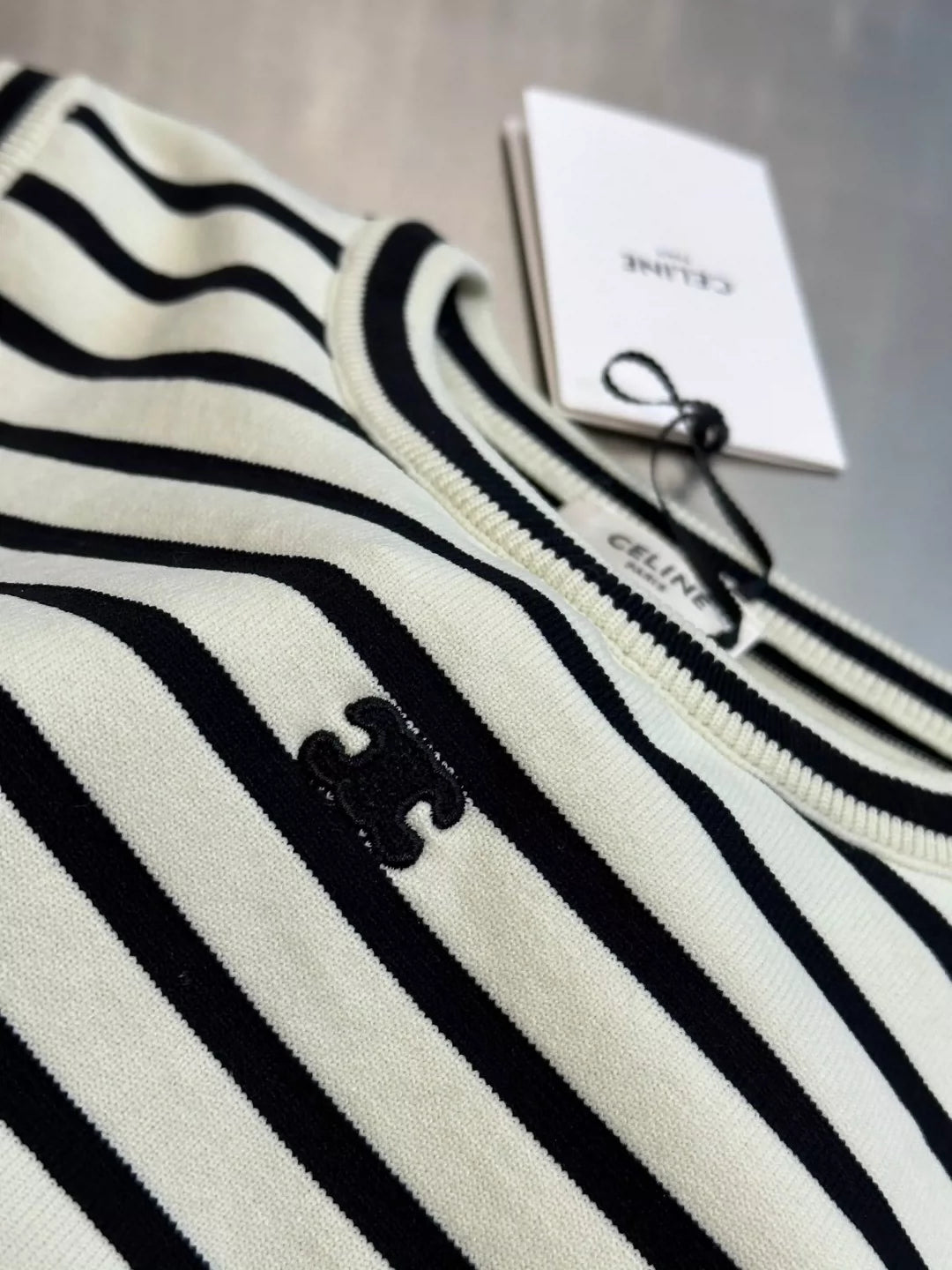 CE 25 Striped knit undershirt