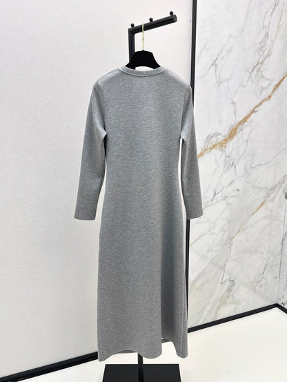 LOR 25fw Long waist-cinching dress