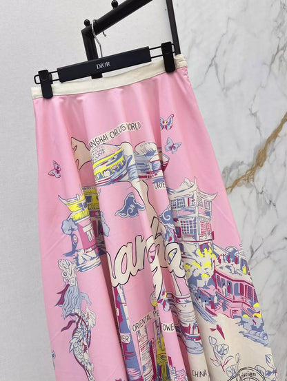 D 2025 new product Printed skirt