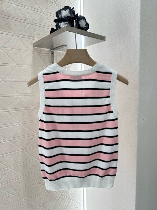 C 25 Striped knit undershirt