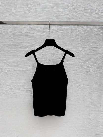 C 25 New Solid Color Simple Knit Suspenders