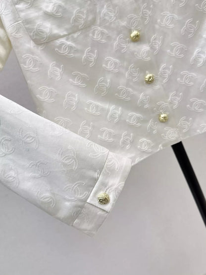 C 25 Silk logo jacquard jacket