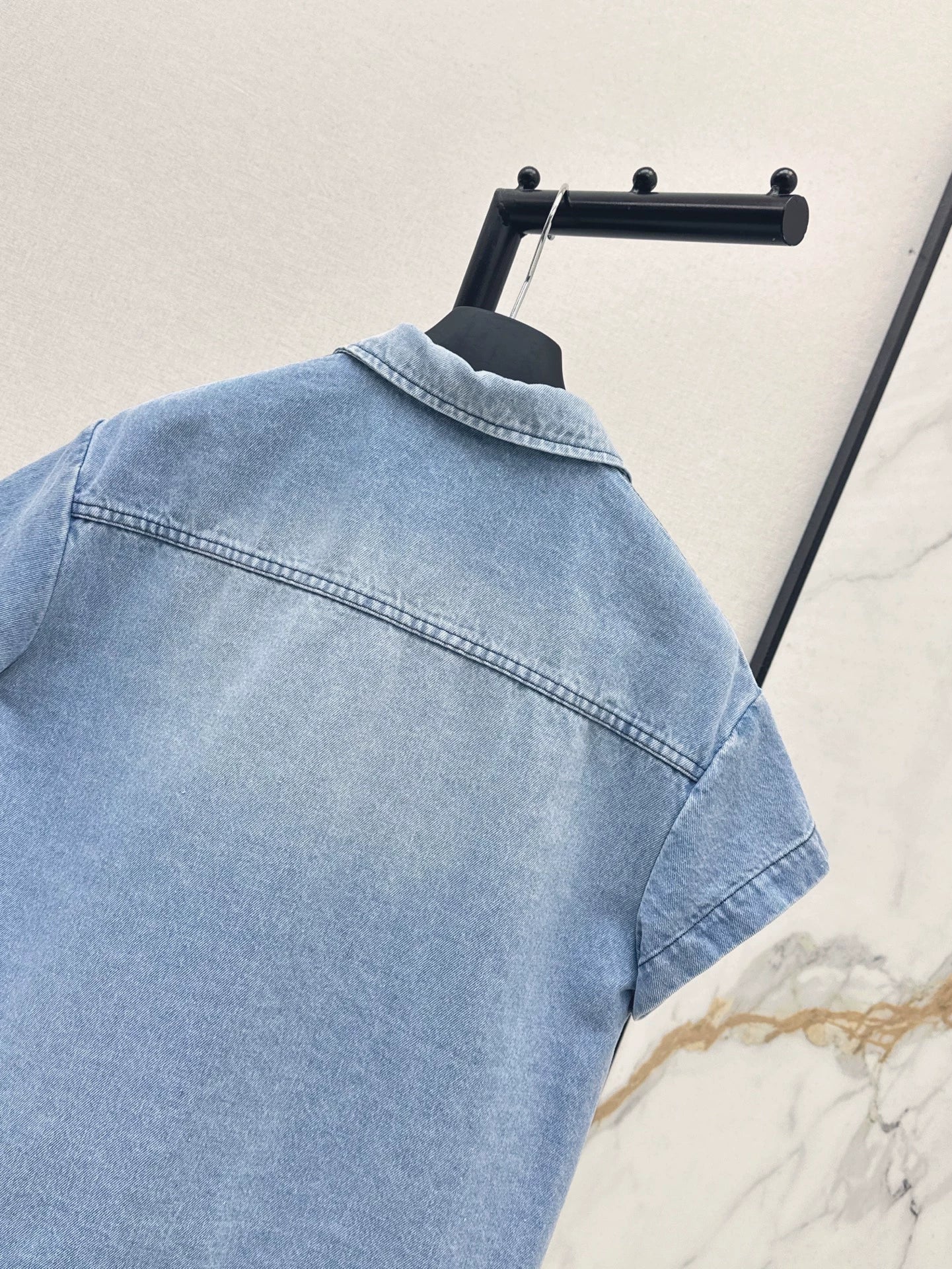 D 25 spring and summer new cowboy short-sleeved jacket