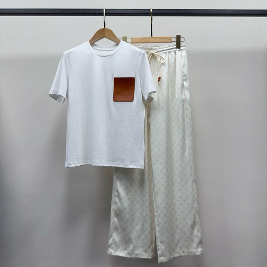 L 25 new board colorful short sleeve + pants set
