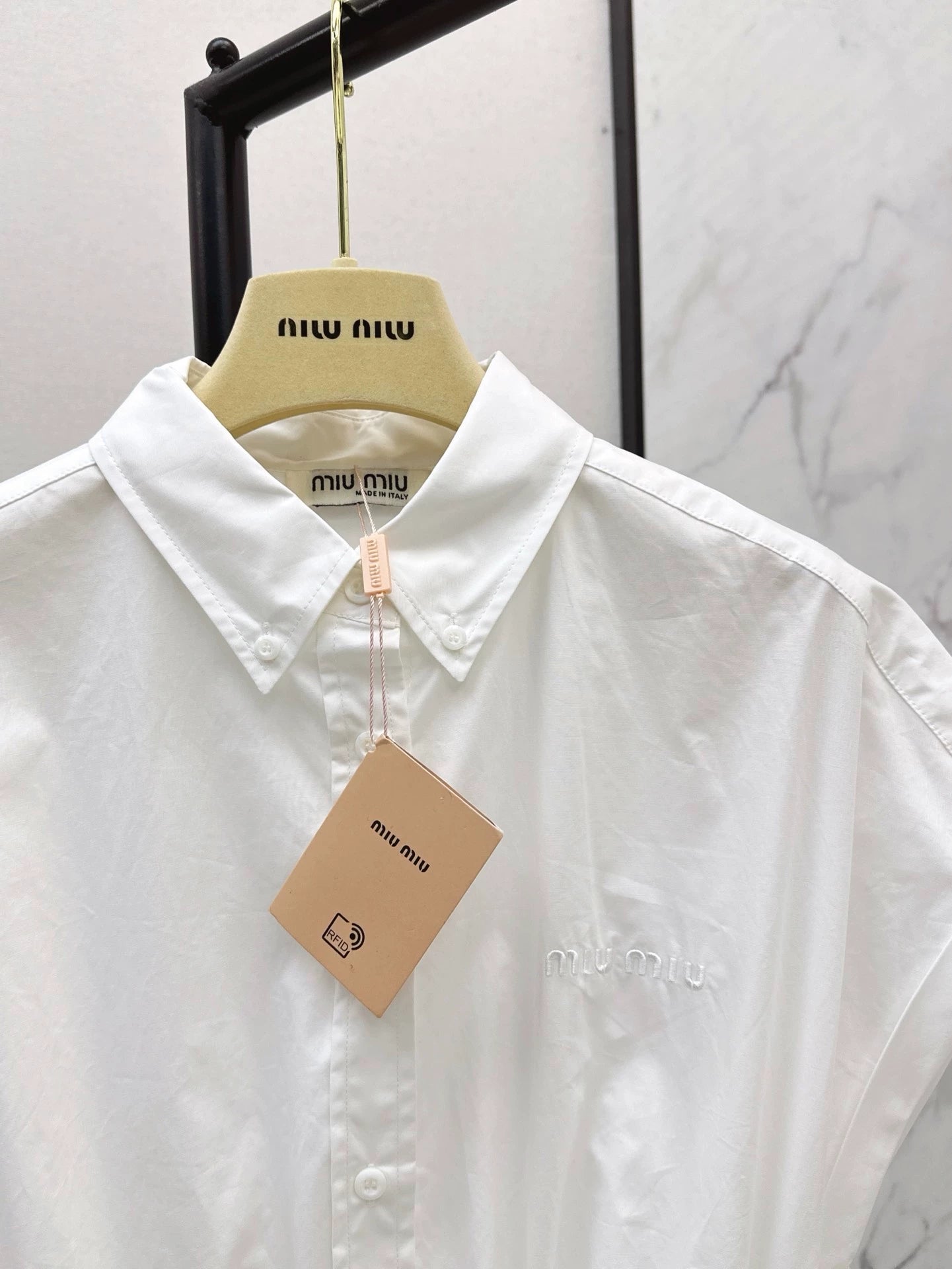 M 25 Spring and Summer New Lapel Short Sleeve Dress