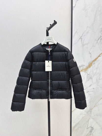 MON 25fw Simple round neck down jacket(BLACK/PINK/BROWN)