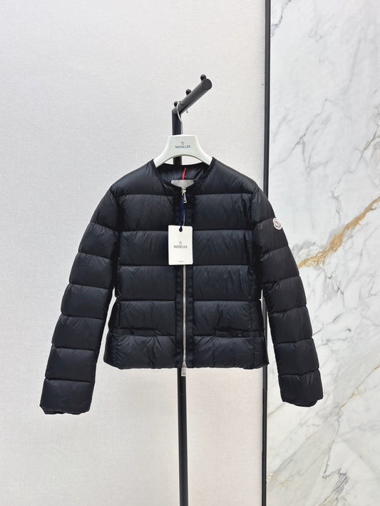 MON 25fw Simple round neck down jacket(BLACK/PINK/BROWN)
