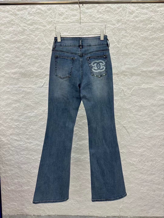 C 25 Slim-fit bootcut jeans