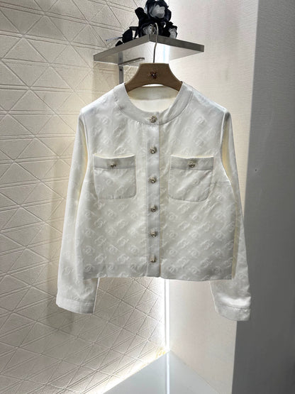 C 25 Silk cotton jacquard small jacket