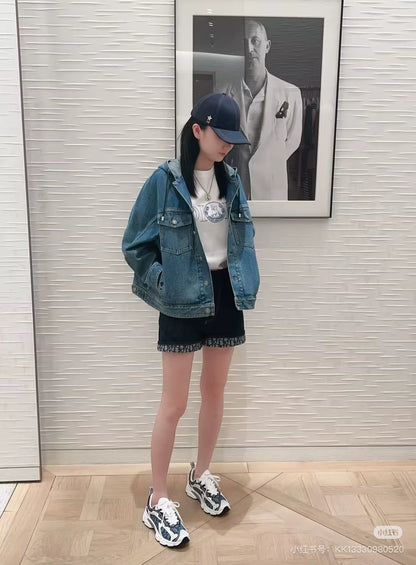 D 25 new hooded denim jacket