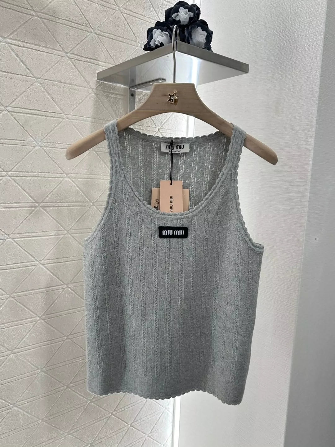 M 25 Spring/Summer 25 Lace Knit Tank Top
