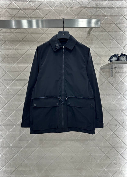 Trenchcoat He 25 mit Kordelzug