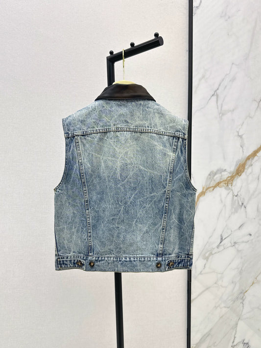 M 25fw Vintage denim vest