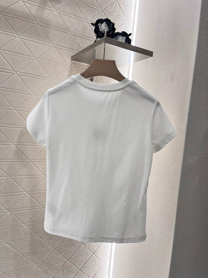 C 25  Embellished Logo Short Sleeve T-Shirt