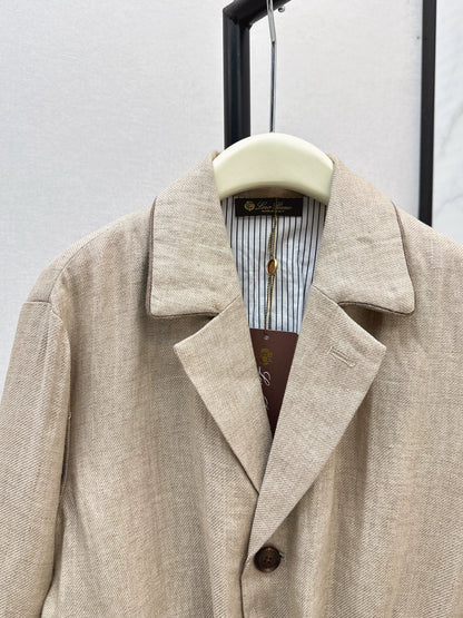 LOR 25 British retro home leisure linen jacket