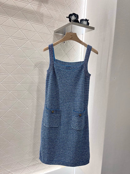 G 25 Spring new style Pocket knitted camisole dress