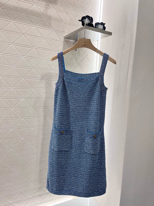 G 25 Spring new style Pocket knitted camisole dress