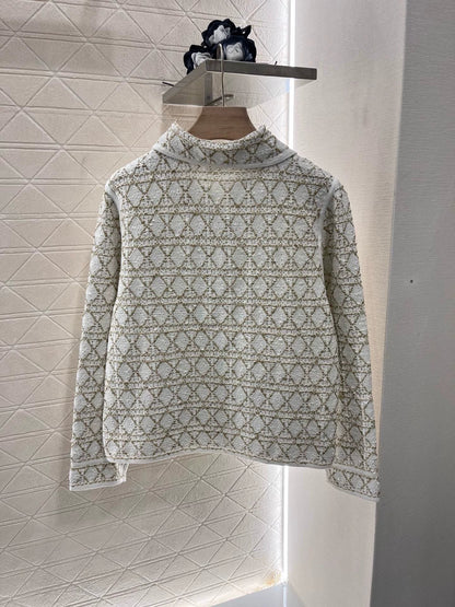D 25 Lapel knitted cardigan