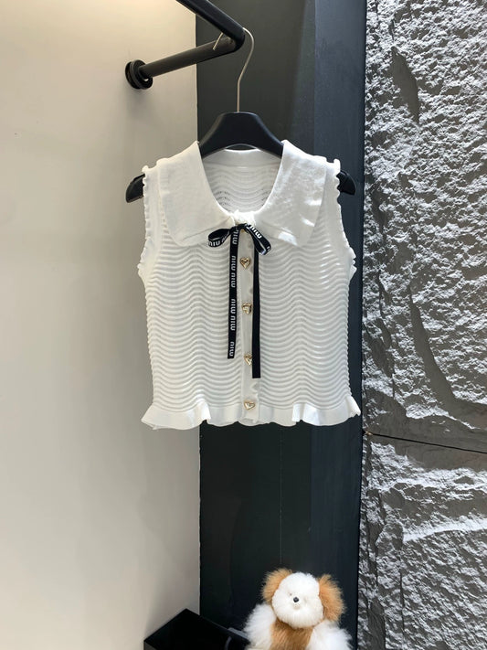 M 25 Bow Tie Knit Vest