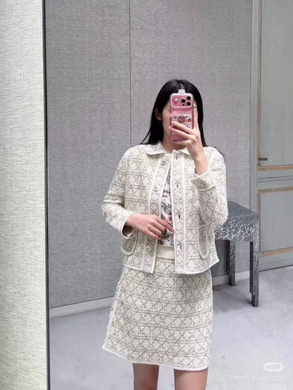 D 25 Lapel knitted cardigan