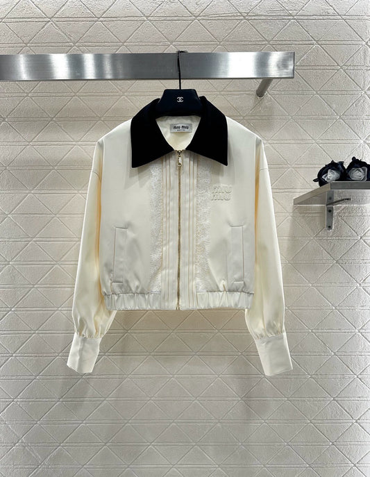 M 25 lace lapel jacket