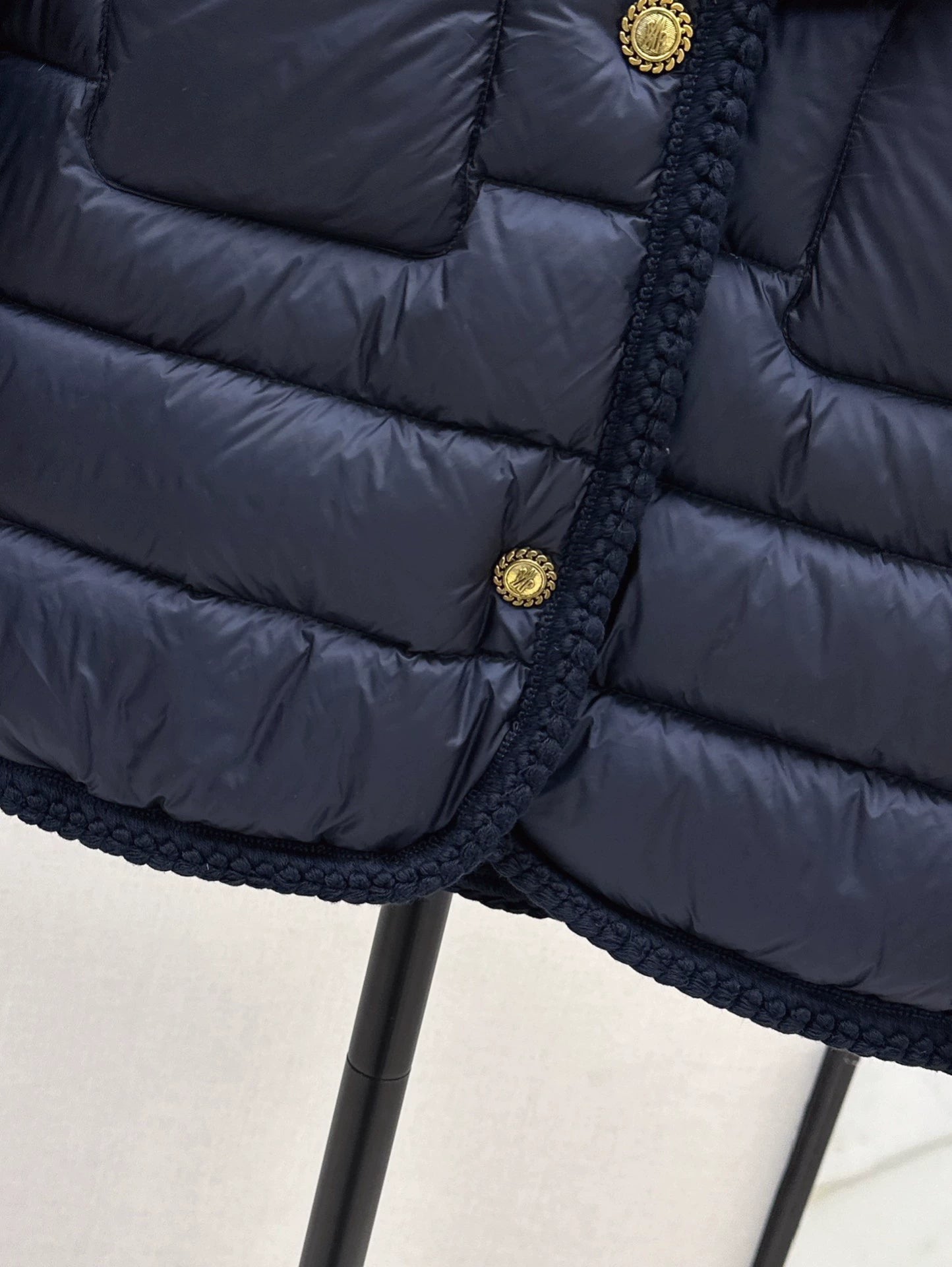 MON 25 Woven patchwork down jacket(BLAKC,NAVY,RED,BEIGI)