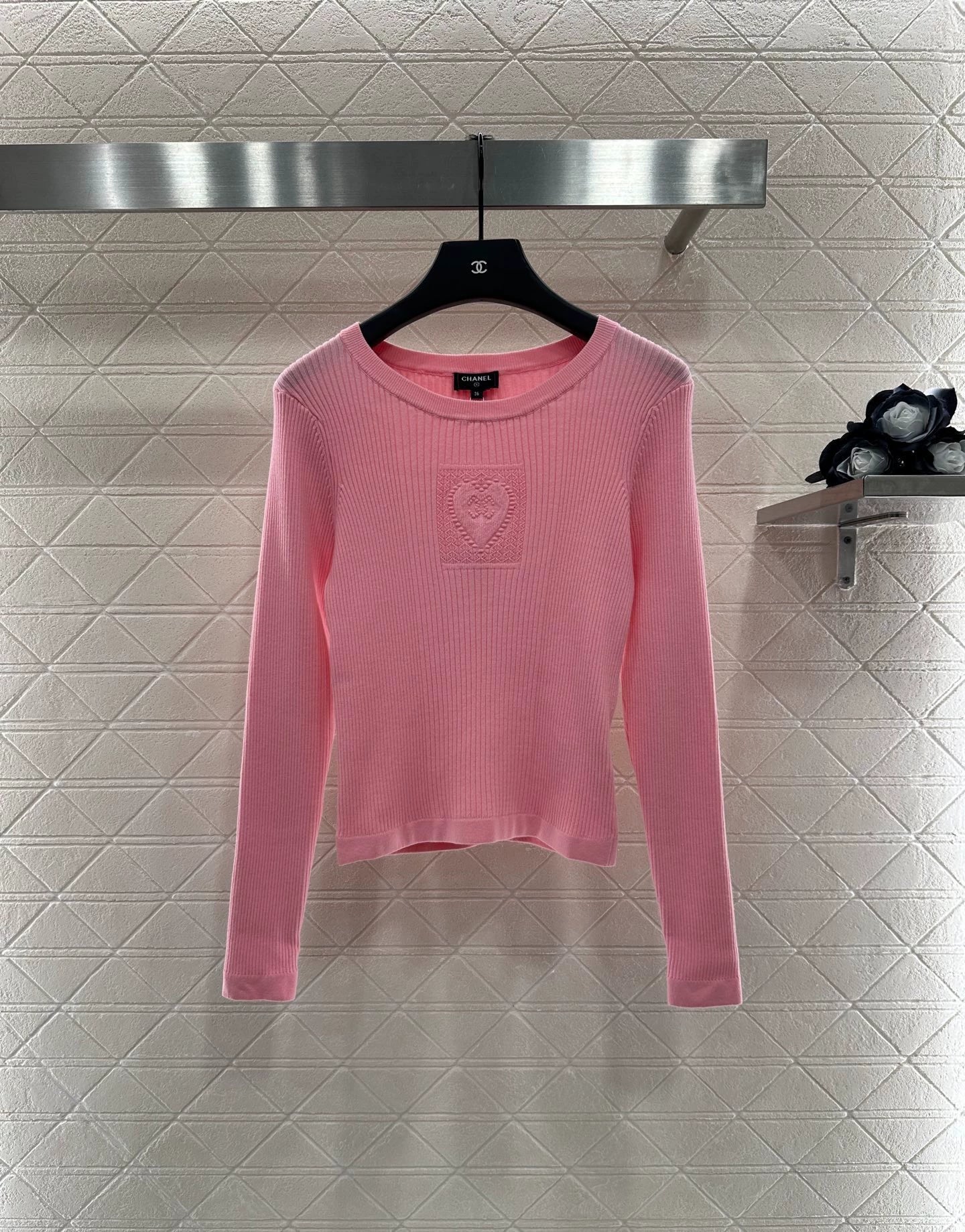 C 25 Heart knitted long sleeves