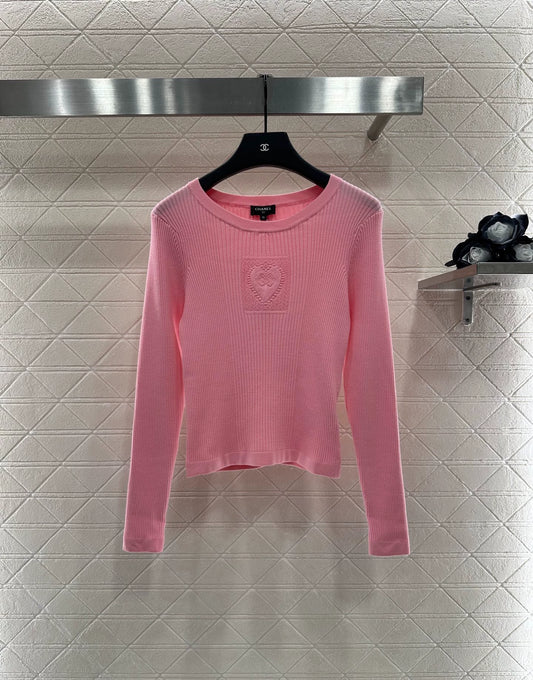 C 25 Heart knitted long sleeves