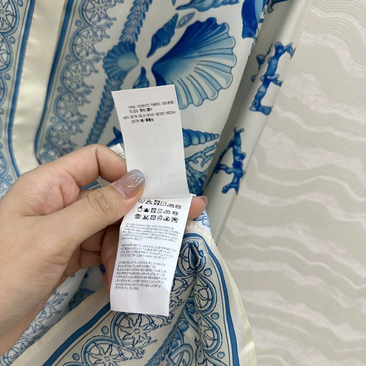 Ve 25 New Positioning Printed Silk Shirt
